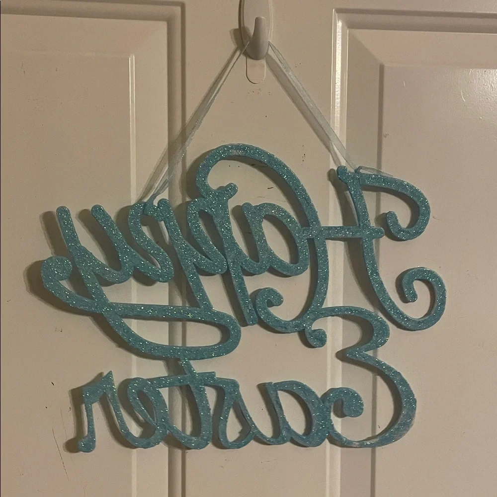 Happy Easter hanging plaque